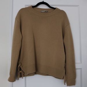 Vince Beige Braided Sweater